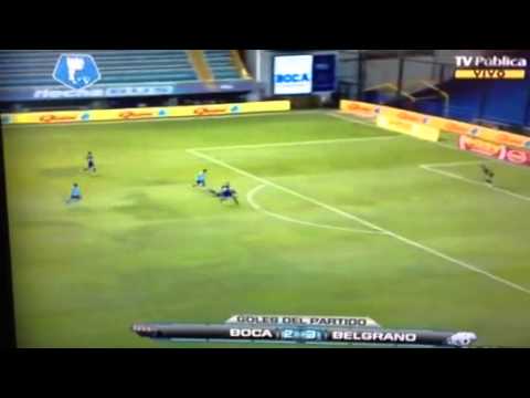 Primer gol Emiliano Rigoni en Belgrano