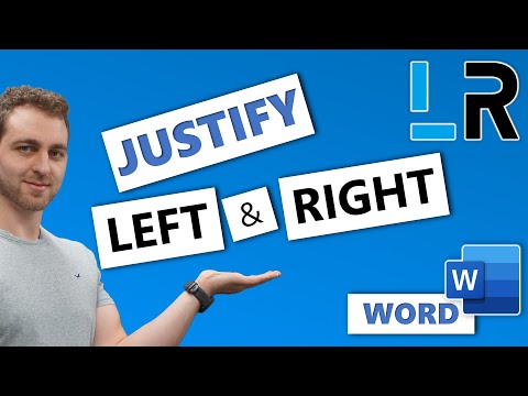 MS Word: Justify Left And Right On The Same Line - 1 MINUTE