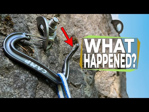 BEWARE: This makes carabiners break A LOT lower