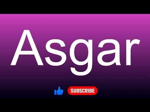 How to correctly pronounce - Asgar