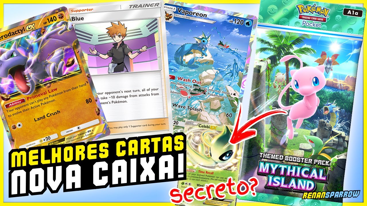 SAIBA TUDO SOBRE O NOVO PACOTE: ILHA MÍTICA || Pokémon Pocket #044