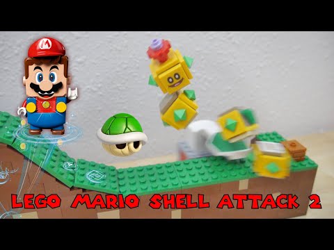 LEGO Mario Shell Attack 2 - Bowser, Pokey, & More Enemies!