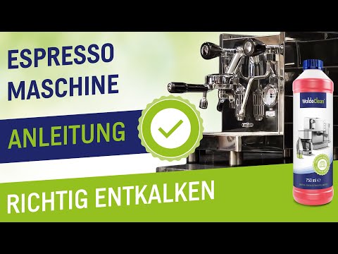 Espresso Maschine richtig entkalken - Anleitung - Siebträger Maschinen Entkalkung
