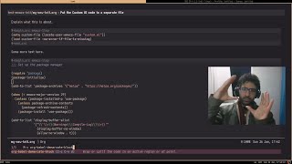 Emacs: organise your init file (outline-minor-mode or Org literate config)