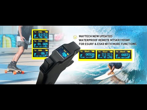 How to pair Maytech waterproof remote SKR1905WF for eFOIL electric surfboards 防水遥控器如何对码
