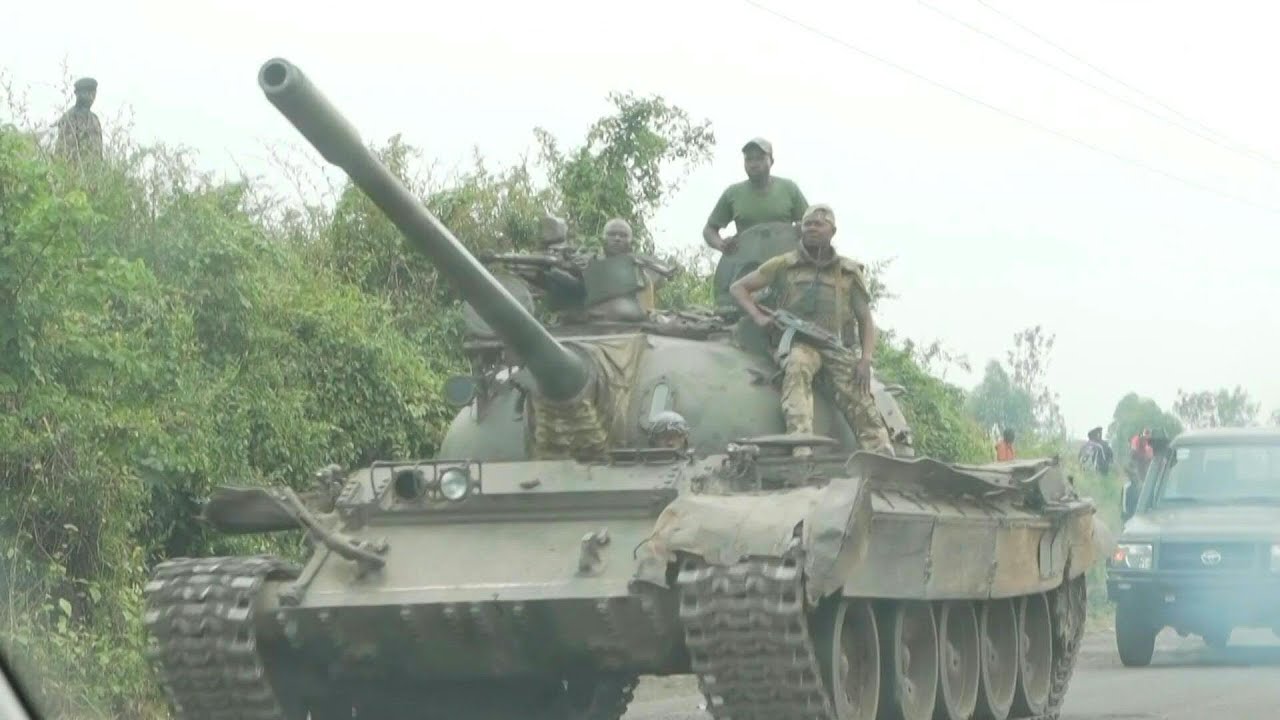 DRC deploys heavy artillery, flies helicopter gunships on front close to Goma | AFP