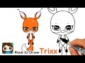 How to Draw Miraculous Ladybug Kwami Trixx Easy
