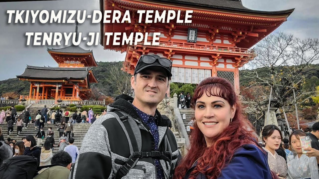 Two adventurers delve into the captivating beauty of Tenryu-ji Temple.