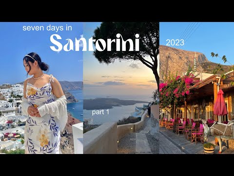 SANTORINI vlog: 7 days in greece pt 1