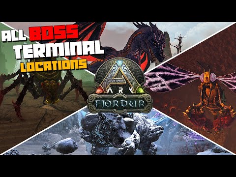 ARK: Fjordur | ALL BOSS Terminal Locations & How To Summon Them | Path To FENRIR Boss Fight!