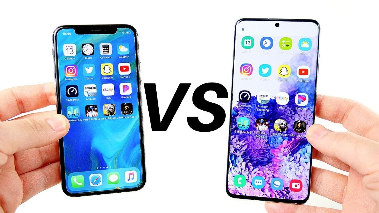 iPhone X vs Galaxy S20 Speed Test!