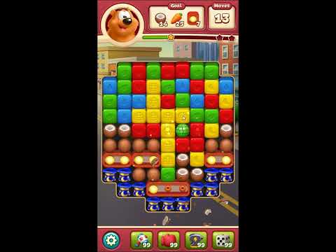 Toon Blast Level 6384 - NO BOOSTERS 🐻🐺🐱 | SKILLGAMING ✔️