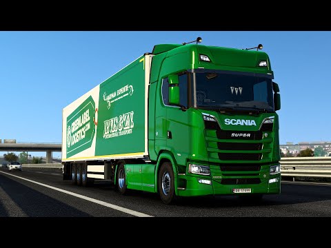 ETS2 1.42 - ProMods 2.57 - SCANIA 580S V8 - Trip: Strasbourg - Milan