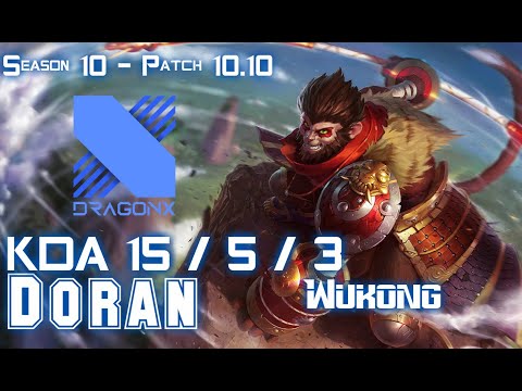 DRX Doran WUKONG vs DRX Deft KALISTA Top - Patch 10.10 KR Ranked