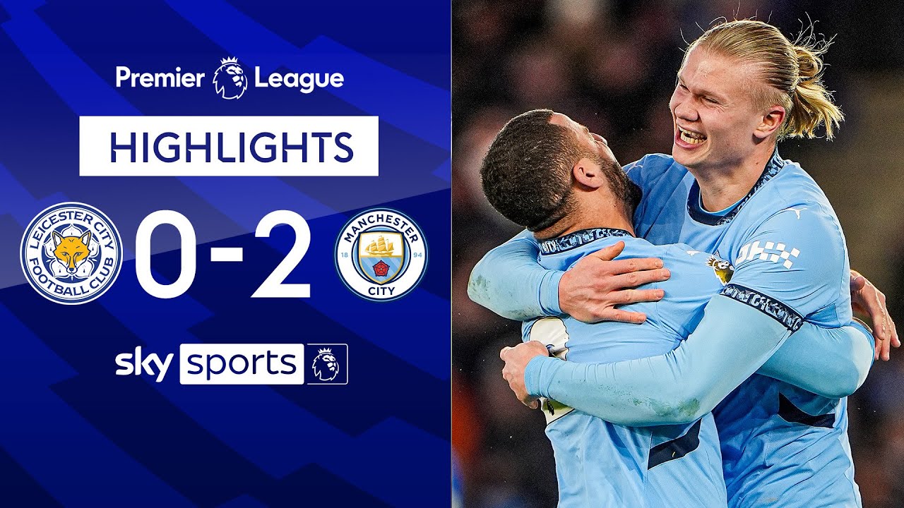Haaland nets as City back to winning ways! | Leicester 0-2 Man City | Premier League Highlights