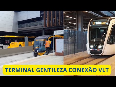 TERMINAL GENTILEZA PEGANDO O VLT ATÉ O CENTRO DO RIO DE JANEIRO