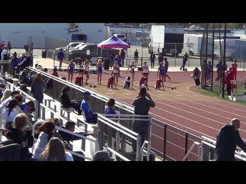 JVB 100m Heat 3 vs Marina 4-12-18 - Los Alamitos Boys