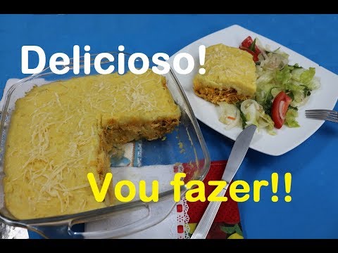 ESCONDIDINHO DE FRANGO COM BATATA DOCE (Receita fitness, fácil e deliciosa!)