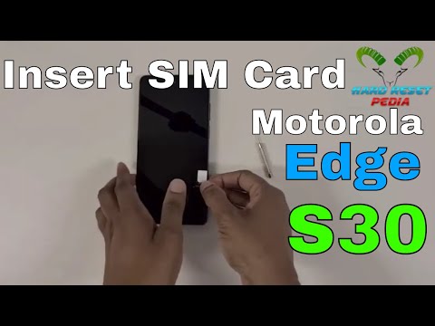 Motorola Edge S30 Insert The SIM Card