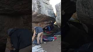 Video thumbnail of Le conte de la neige noire, 7a+. Targasonne