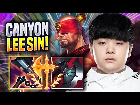 CANYON IS SO CRAZY WITH LEE SIN! - DK Canyon Plays Lee Sin JUNGLE vs Zac! | Preseason 2023
