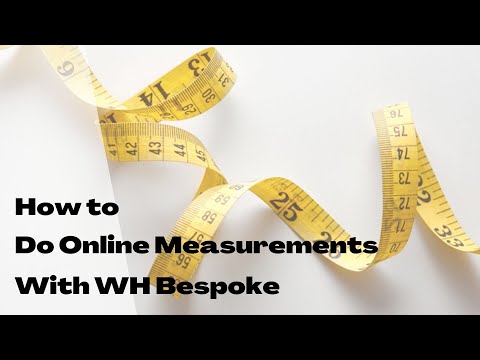 How to do online measurements with WH Bespoke