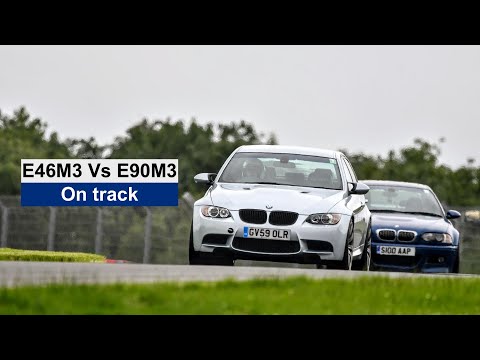 E46 M3 versus E90 M3 on track at Donington Park