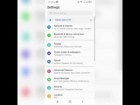 Alcatel 3l (2020) 3 Finger screenshot setting