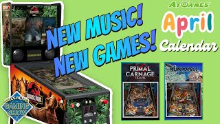 AtGames April 2025 Calendar - New Music, New Games and New Leaderboards!!