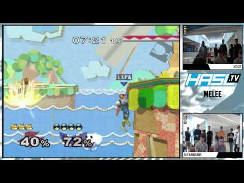 vsHsv1.04 – Moist (C Falcon) vs Shenanigans (Sheik/Fox) – Winners Bracket – Melee
