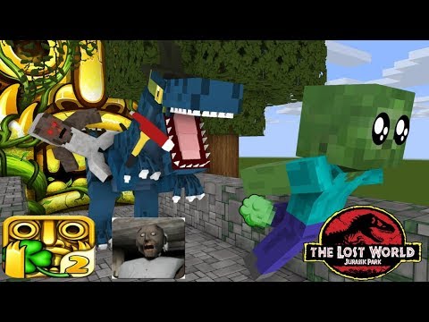 Monster School | JURASSIC TEMPLE RUN | Monster School