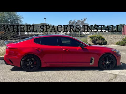 PERFECTING THE FITMENT ON MY KIA STINGER GT! (Wheel Spacers Install)