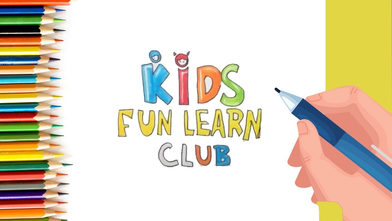 How to Draw Kids Fun Learn Club Logo with Parikshet