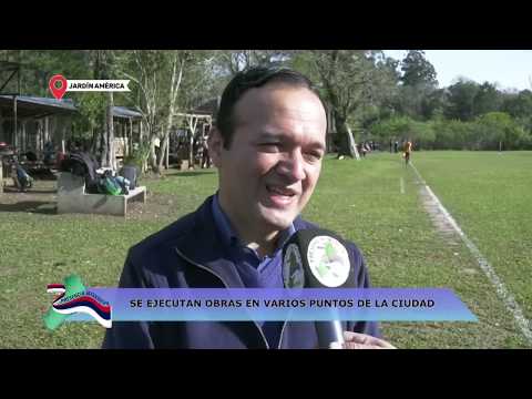 JARDÍN AMÉRICA: SE EJECUTAN OBRAS EN VARIOS PUNTOS DE LA CIUDAD