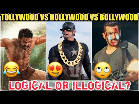 HOLLYWOOD VS BOLLYWOOD VS TOLLYWOOD FUNNY ILLOGICAL SCENES | FUNNY ACTION SCENES HINDI | YTTRENDS