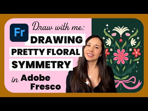 Explore Symmetrical Flower Art in Adobe Fresco | Draw with Me!