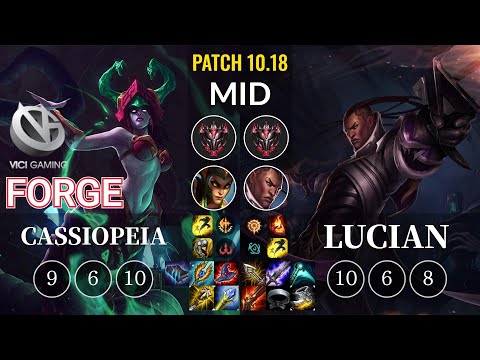 VG Forge Cassiopeia vs Lucian Mid - KR Patch 10.18