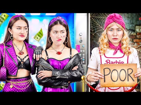 Poor Barbie Mom Saves Bratz After She Follows A Rich Stranger!