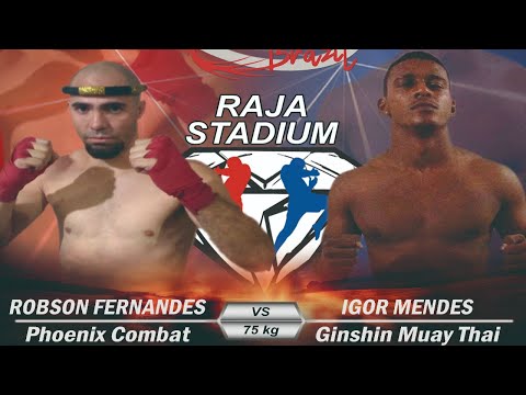 ROBSON FERNANDES (PHOENIX COMBAT) vs. IGOR MENDES (GINSHIN MUAY THAI) 75 KG - THAI FIGHT BRASIL 2º
