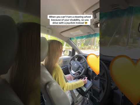 Joy stick for driving! #Disability #Disabled #Accessibility