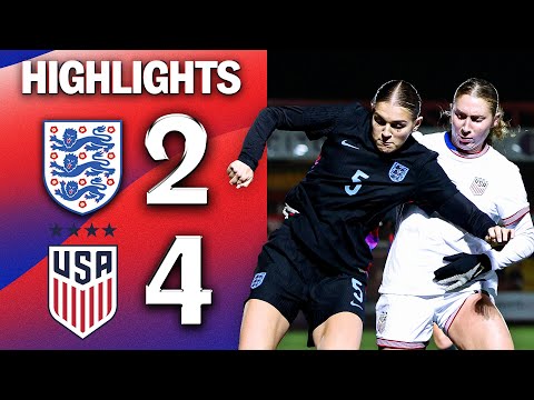 Young Lionesses Defeated Final Game Of 2025 | England WU23 2-4 United States WU23 | Highlights