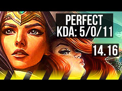 SIVIR & Yuumi vs MISS FORTUNE & Soraka (ADC) | 5/0/11, 73% winrate | EUW Master | 14.16