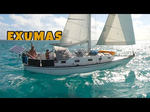 EXUMAS Island Hopping by Sailboat | Plane Wreck & Mangroves [Ep119]