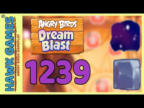 Angry Birds Dream Blast Level 1239 Hard - Walkthrough, No Boosters