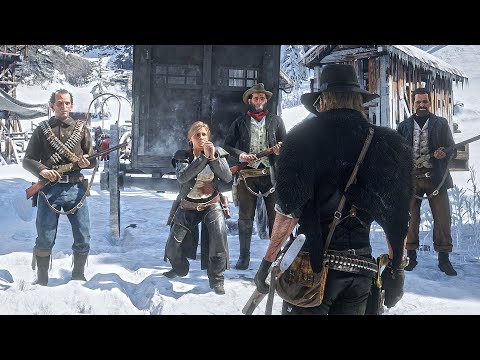 Arthur Rescues Sadie from Bandits: RDR2 Stealth Gameplay