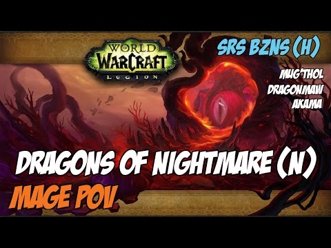 Srs Bzns vs. Emerald Nightmare (N) - Dragons of Nightmare - Fire Mage PoV