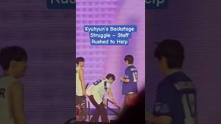 Download lagu Kyuhyun’s Backstage Struggle – Staff Rushed to Help mp3