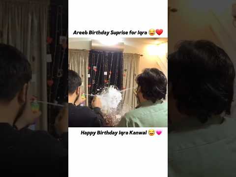 Areeb birthday wish to iqra 😂❤️|#sistrology #iqrakanwal #trending #viral #foryou