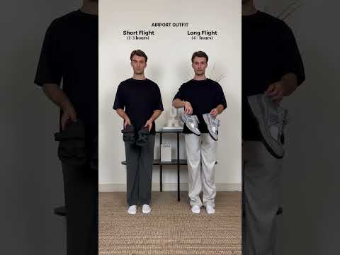 AIRPORT OUTFIT - SHORT vs LONG FLIGHT 🤯✈️ How do you dress to the airport? 😊 #fashion