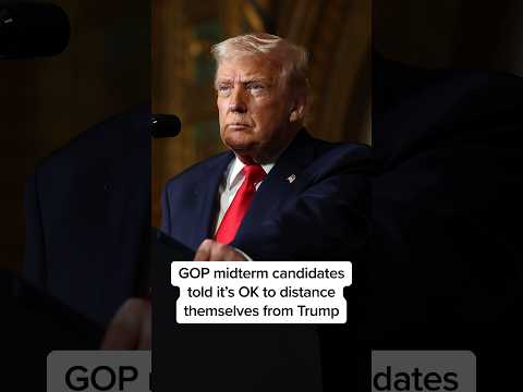 GOP midterm candidates told it's OK to distance themselves from Trump